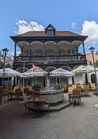 Hofansicht der Loggia mit Blickrichtung Westen  / "Loggia", hist. Brauhaus "Drei Kannen" in 89073 Ulm (17.05.2025 - Christin Aghegian-Rampf )
