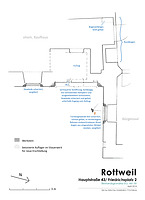 Bestandsplan Erdgeschoß / ehem. Kaufhaus und Bürgersaal in 78628 Rottweil (22.02.2016 - Stefan King)