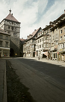 Stadtseite von Osten (1955) / Schwarzes Tor in 78628 Rottweil (1955 - Foto Marburg, Aufnahme-Nr. LAC 43.481)