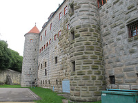 Burg Niederalfingen, Marienburg, Nördlicher Treppenturm in 73460 Hüttlingen (20.08.2013 - Markus Numberger, Esslingen)