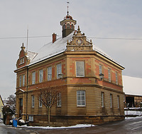 Rathaus in 74243 Langenbrettach, Brettach (02.02.2010)