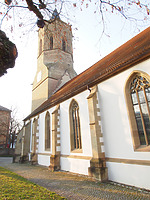 Fassade und Turm der Michaelskirche / Michaelskirche in 71332 Waiblingen (19.03.2015 - strebewerk.)