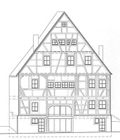 Südansicht / Stockwerk-Geschossgerüstbau in 72074 Tübingen-Lustnau