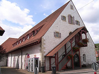 Südostseite nach dem Umbau 1989 / Stadthalle Alte Kelter  in 74354 Besigheim (Denkmalpflegerischer Werteplan,  Gesamtanlage Besigheim  Regierungspräsidium Stuttgart)