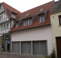 Neubau Nordseite / Wohnhaus und Garagen in 74354 Besigheim (Denkmalpflegerischer Werteplan,  Gesamtanlage Besigheim  Regierungspräsidium Stuttgart)