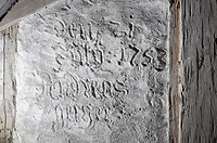 Detail Inschrift / Historischer Einfirsthof in 72336 Balingen, Ostdorf (25.02.2016 - strebewerk. Architekten GmbH)