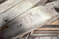 Detail Abbundzeichen / Historischer Einfirsthof in 72336 Balingen, Ostdorf (24.02.2016 - strebewerk. Architekten GmbH)