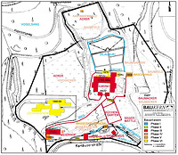 Lageplan der Gesamtanlage mit Bauphasen / „Kartaus“, Hauptgebäude in 79098 Freiburg, St. Ottilien (24.08.2016 - Frank Löbbecke) Lageplan der Gesamtanlage mit Bauphasen / „Kartaus“, Hauptgebäude in 79098 Freiburg, St. Ottilien (24.08.2016 - Frank Löbbecke)