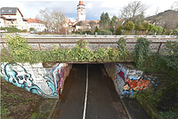 Überblicksaufnahme von Südwesten / Eisenbahnüberführung Gengenbach, Grünstraße 4250*9.743*1617 in 77790 Gengenbach (2025/26 - strebewerk. Architekten GmbH) Überblicksaufnahme von Südwesten / Eisenbahnüberführung Gengenbach, Grünstraße 4250*9.743*1617 in 77790 Gengenbach (2025/26 - strebewerk. Architekten GmbH)