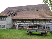 Ehem. Gasthaus Paradies, Nordansicht / Ehem. "Gasthaus Paradies" in 78661 Dietingen-Böhringen (Bildarchiv, Landesamt für Denkmalpflege im Regierungspräsidium Stuttgart, Dienstsitz Freiburg)
