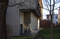 Rest der Stadtmauer, Ansicht West / Abgegangenes Wohnhaus (Rest der Stadtmauer und Gewölbekeller) in 89584 Ehingen, Ehingen (Donau) (15.02.2019 - Christin Aghegian-Rampf)