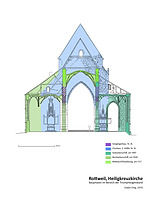 Bauphasen im Bereich der Triumphbogenwand / Heilig-Kreuz-Münster in 78628 Rottweil (Stefan King)