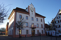 Rathaus, Nordostansicht / Rathaus (Turm) in 89584 Ehingen (Donau) (15.02.2019 - Christin Aghegian-Rampf)