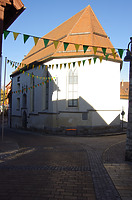 Ehem. Heilig Geist Spital, Südostansicht Marktplatz / Ehem. Heilig- Geist Spital, profanierte Kapelle, jetzt städt. Museum in 89584 Ehingen (Donau) (15.02.2019 - Christin Aghegian-Rampf)