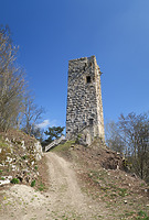 Burgruine Hohenschelklingen / Burgruine Hohenschelklingen, Bergfried in 89601 Schelklingen (25.04.2021 - Christin Aghegian-Rampf)
