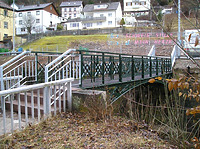 Nordostansicht / Schiltachbrücke (Gusseisensteg) in 78713 Schramberg (Landesamt für Denkmalpflege, Dienstsitz Freiburg, Ref. 82, 83.3) Nordostansicht / Schiltachbrücke (Gusseisensteg) in 78713 Schramberg (Landesamt für Denkmalpflege, Dienstsitz Freiburg, Ref. 82, 83.3)