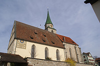 Ansicht von Süden.  / Evang. Pfarrkirche St. Michael in 72119 Ammerbuch, Entringen ( 25.03.2011 - Foto: Tilmann Marstaller)