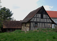 Fachwerkbau um 1811 (d). / Backhaus in 88682 Neufrach Fachwerkbau um 1811 (d). / Backhaus in 88682 Neufrach