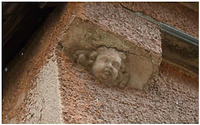 Konsolstein mit Putte, vor Abnahme / Haus der Esslinger Katharinenpflege (abgegangen) in 71229 Leonberg (2025/26 - Christine Leopold)