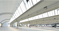 Diagonalaufnahme von Süden / Shedhalle Bückleareal in 78467 Konstanz (2019 - Strebewerk.Architekten)