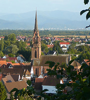 Ansicht / Ev. Kirche in 79331 Teningen-Köndringen (2019 - Martin Gutmann) Ansicht / Ev. Kirche in 79331 Teningen-Köndringen (2019 - Martin Gutmann)
