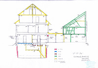 Querschnitt / Scheune in 79346 Endingen (2020 - Burghard Lohrum) Querschnitt / Scheune in 79346 Endingen (2020 - Burghard Lohrum)