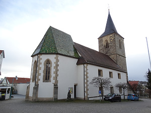 Ansicht von Nordosten / Georgskirche Bonlanden in 70794 Filderstadt, Bonlanden (12.01.2015 - Tilmann Marstaller) Ansicht von Nordosten / Georgskirche Bonlanden in 70794 Filderstadt, Bonlanden (12.01.2015 - Tilmann Marstaller)