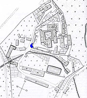 Gesamtplan von Bebenhausen
(nach dem Urkatasterplan von 1825)  / Schreibturm (Inneres Tor) in 72070 Tübingen-Bebenhausen