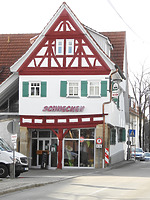 Ansicht von Nordwesten / Wohnhaus ("z. Schnecken") in 70794 Filderstadt-Plattenhardt (03.04.2018  - Tilmann Marstaller)