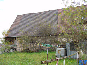 Ansicht von Nordwesten / Scheune in 70794 Filderstadt-Sielmingen (16.10.2002 - Tilmann Marstaller)