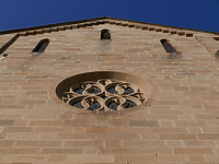 Südfassade, Ausschnitt / Evangelische Kirche Unsere Liebe Frau in 75059 Zaisenhausen (06.11.2020 - Aufn. Dorothea Roos)