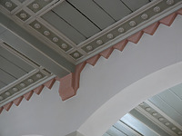 Detail Decke (Mittelschiff) / Evangelische Kirche Unsere Liebe Frau in 75059 Zaisenhausen (29.09.2020 - Aufn. Dorothea Roos)