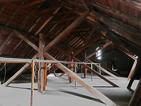 Dachtragwerk / Evangelische Kirche Unsere Liebe Frau in 75059 Zaisenhausen (29.09.2020 - Aufn. Dorothea Roos)