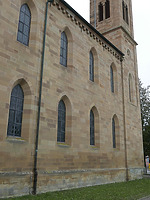 Ostseite / Evangelische Kirche Unsere Liebe Frau in 75059 Zaisenhausen (29.09.2020 - Aufn. Dorothea Roos)