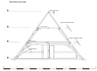 Querschnitt durch das Bindergespärres des Dachwerkes (Genauigkeitsstufe I) / Wohnhaus in 74834 Elztal-Dallau (Januar 2021. - Planersteller: Jonas Senghaas, Januar 2022) Querschnitt durch das Bindergespärres des Dachwerkes (Genauigkeitsstufe I) / Wohnhaus in 74834 Elztal-Dallau (Januar 2021. - Planersteller: Jonas Senghaas, Januar 2022)