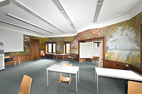 Schloss Königsegg, Wandbemalung Saal / Schloss Königsegg in 78479 Reichenau, Mittelzell (April 2021 - strebewerk. Architekten GmbH)