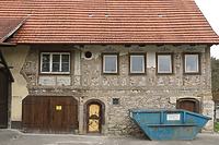 Vordertraufe, freigelegtes Fachwerk vor Gaststube und Nebenzimmer / Gasthaus zum Rößle in 78661  Dietingen-Rotenzimmern (07/2019 - Stefan King)