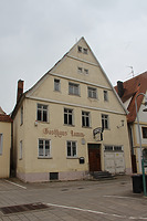 Ansicht Nord-Fassade / Gasthof "Zum Lamm" in 89597 Munderkingen (14.4.2021 - JaKo Baudenkmalpflege GmbH)