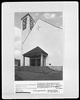 Nordostansicht / Kath. Pfarrkirche Hl. Kreuz in 77770 Ebersweier (1951-69 - LAD Baden-Württemberg, Außenstelle Freiburg ) Nordostansicht / Kath. Pfarrkirche Hl. Kreuz in 77770 Ebersweier (1951-69 - LAD Baden-Württemberg, Außenstelle Freiburg )