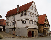 Nordost-Ansicht / Wohnhaus "Meßnerhaus" in 72660 Beuren (2.3.2020 - JaKo Baudenkmalpflege GmbH)