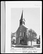 Ansicht der südewstlichen Giebelseite / Kath. Kirche St. Blasius in 78234 Engen-Neuhausen (1952 - LAD Baden-Württemberg, Außenstelle Freiburg)