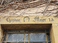 Detail Türsturz am Eingang zur Schmiede, EG / Handwerkerwohnhaus mit kleiner Schmiede in 74382 Neckarwestheim (19.02.2024 - Hans-Peter Saur)