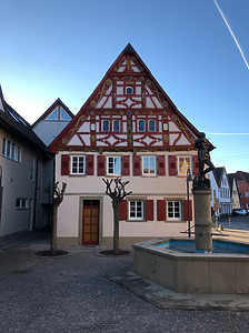 Östliche Hauptansicht des Rathauses / Altes Rathaus in 74249 Jagsthausen (18.11.2020 - Ferdinand M. Schäfer; SCHÄFER.PARTNER PartG Architektur.Städtebau.Denkmalpflege)