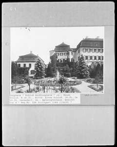 Ansicht von Westen / Schloss Großlaupheim in 88471 Laupheim (um 1920 - LAD Baden-Württemberg, Stuttgart)
