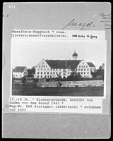 Ansicht von Süden / Ehem. Zisterzienserinnenkloster Heggbach in 88437 Maselheim-Heggbach (vor 1893 - LAD Baden-Württemberg, Stuttgart )