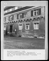 Südansicht / Ehem. Zisterzienserinnenkloster Heggbach, Gesindehaus in 88437 Heggbach (vor 1975 - LAD Baden-Württemberg, Außenstelle Tübingen)