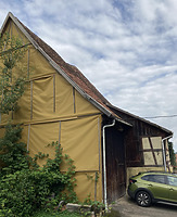Südansicht / Gehöft, Scheune in 75365 Calw-Holzbronn (04.09.2024 - KRIEG + WOLF Architekten Partnerschaft mbB )