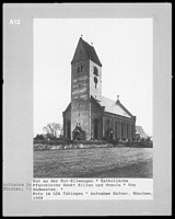 Südwestansicht / Pfarrkirche St. Killian und Ursula in 88430 Ellwangen (1958 - LAD Baden-Württemberg, Außenstelle Tübingen)