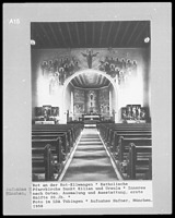Innenansicht nach Osten / Pfarrkirche St. Killian und Ursula in 88430 Ellwangen (1958 - LAD Baden-Württemberg, Außenstelle Tübingen)