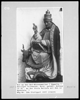 Figur des Hl. Sylvester / Kapelle Wirrenweiler in 88430 Rot an der Rot-Wirrenweiler (1837 - Landesamt für Denkmalpflege, Stuttgart)